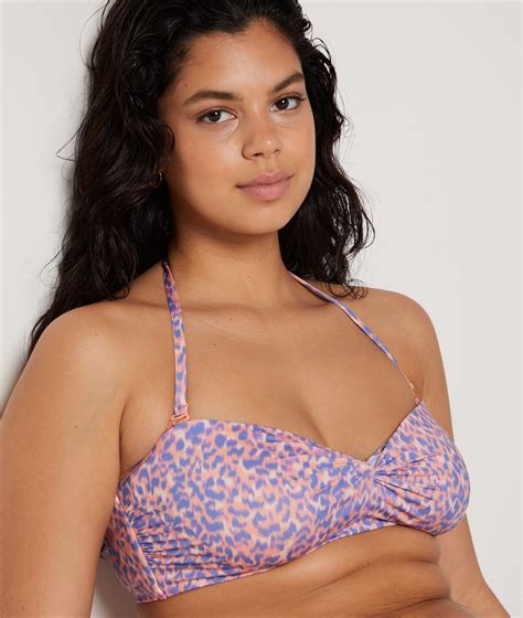 Bandeau Underwired Leopard Print Bikini Top ROSALIA SPE IMP FD