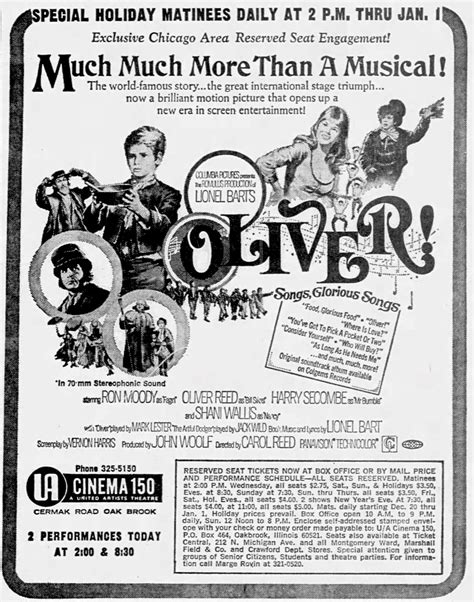 “Oliver!”: The North American Roadshow and 70mm Engagements