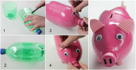 Plastic Bottle Piggy Bank Step By Step Instructions UsefulDIY