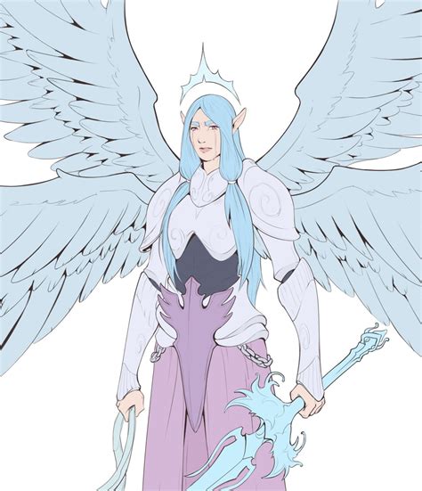 [Art] Archangel Zariel from DnD Descent into Avernus campaign. Fanart ...