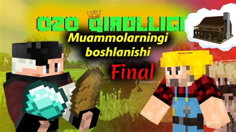 Minecraft OZO Qirollogi 1 Fasl Final Uzbek Tildia YouTube