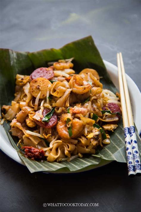 Penang Char Kway Teow Stir Fried Flat Rice Noodles