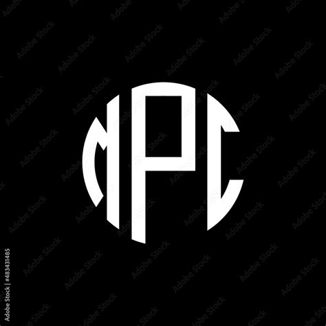 MPC letter logo design. MPC modern letter logo with black background ...