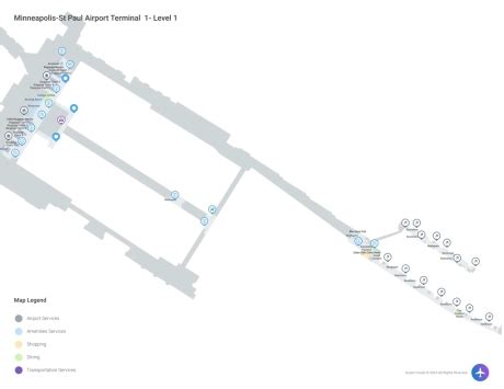 Minneapolis St Paul Airport Msp Terminal Maps Airport Guide