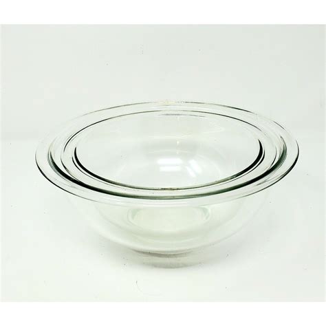 Pyrex Clear Mixing Bowls 322 323 1 And 15 Liter Quart Etsy