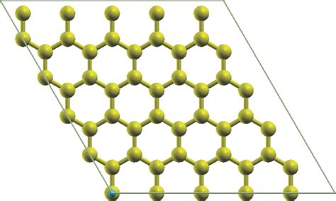 Top View Geometry Of The Primitive Cell Of The H Graphene System Download Scientific Diagram