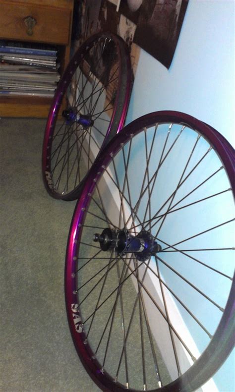 HALO SAS Rims On NS Hubs In Purple For Sale