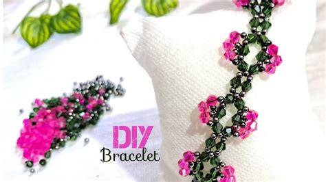 Beautiful Bicone Bead Bracelet Tutorial Youtube