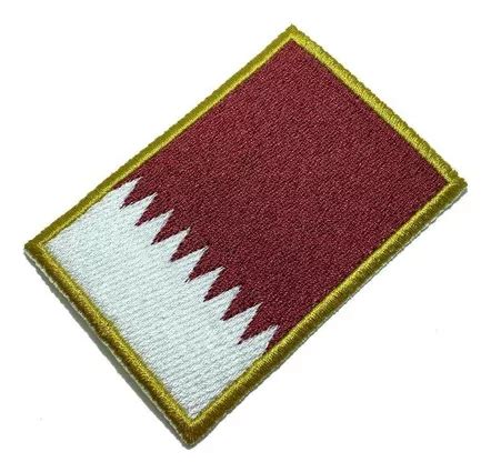 Parche Termoadhesivo Bordado Con La Bandera De Qatar Bp0213t01