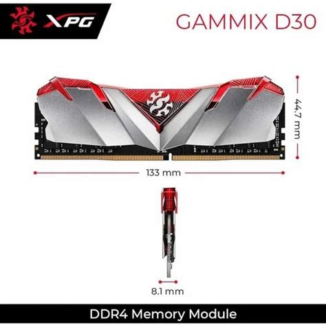 A Data Xpg Adata Gammix D30 Ddr4 3200Mhz 8Gb 1X8Gb Desktop U Dimm