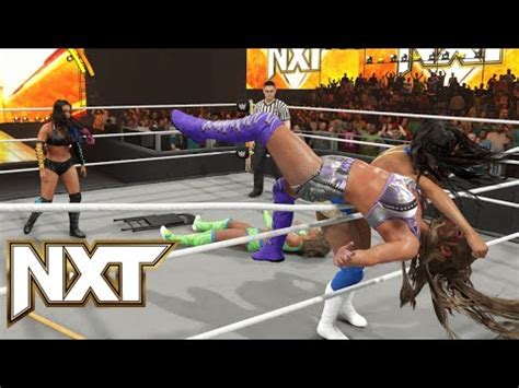 Wwe K Nxt Fatal Way Match Roxanne Perez Vs Kiana James Vs Fallon