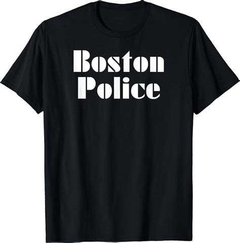 Boston PD Shirt Vintage Police Tee - Walmart.com