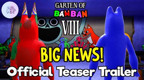 GARTEN OF BANBAN 8 NEW OFFICIAL ANNOUNCEMENTS And RELEASE DATE Of The