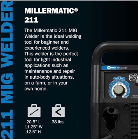 Miller Mig Welder 120240vac 1 Phase Blueblack Jumbo Industrial