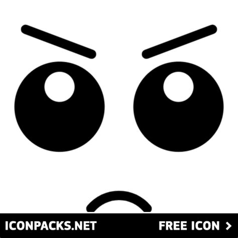 Free Cartoon Eyes Angry Svg Png Icon Symbol Download Image