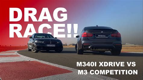 BMW M340i XDrive VS BMW M3 Competition F80 Drag Race YouTube