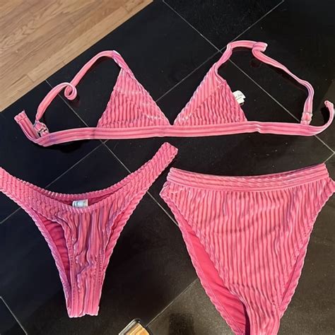 Dippin Daisy S Swim Dippin Daisys 3 Piece Plur Velvet Bikini Set