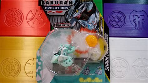 Bakugan Evolutions Haos Sharktar Platinum Power Up Pack Unboxing Ft