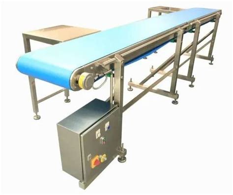 Mild Steel Packaging Belt Conveyor System Capacity 1 50 Kg Per Feet Material Handling