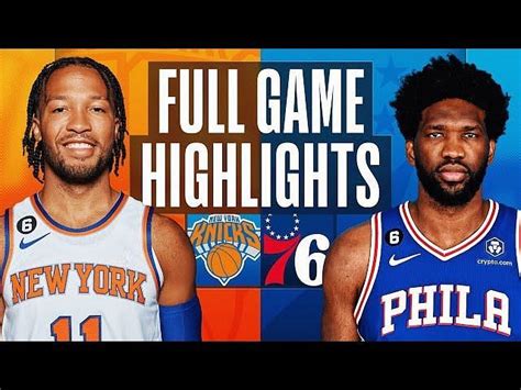 New York Knicks Vs Philadelphia 76ers Starting Lineups And Depth Chart