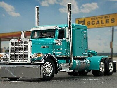 Dcp Teal Pride Class Peterbilt W Flat Top Sleeper Ebay