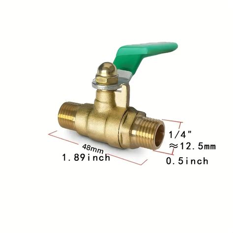 Pneumatic Femalemale Thread Mini Ball Valve Brass Connector Temu