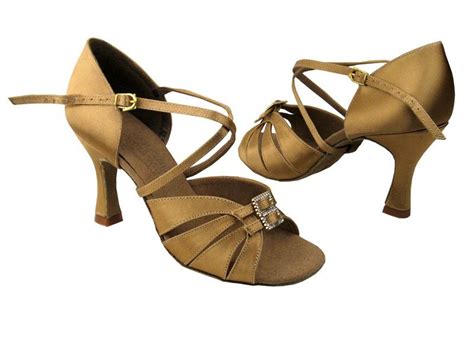 S92307 Tan Satin These Would Be Pretty In White Jive Dance Latin