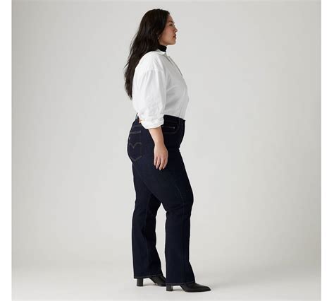 724™ High Rise Straight Jeans Plus Size Blue Levi S® Fi