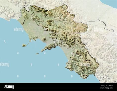 Regione Campania Cartina Politica Mappa Regione Campania Cartina