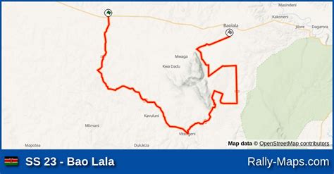 Ss Bao Lala Stage Map East African Safari Classic Rally