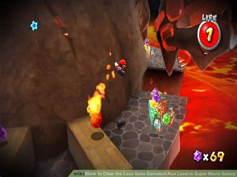 How To Clear The Lava Spire Daredevil Run Level In Super Mario Galaxy