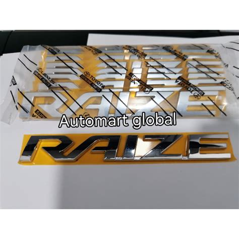 Jual Logo Emblem RAIZE Original Shopee Indonesia