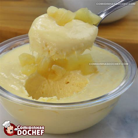 Mousse De Abacaxi Suco Tang Comidinhas Do Chef