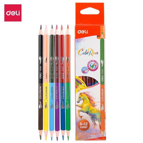 jual deli pensil warna color pencil color run   warna