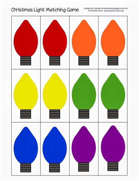 Printable Christmas Lights Template - Printable Free Templates