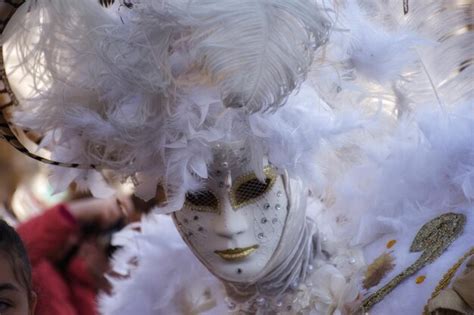 Premium Photo Close Up Of Person Wearing Mask And Headdress