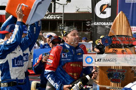 18 20 March 2016 Fontana California USA Jimmie Johnson Celebrates