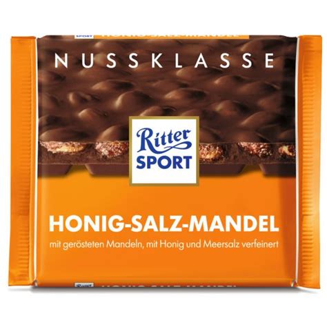 Ritter Sport Nuss Klasse 100G Honig Salz Mandel Tafel