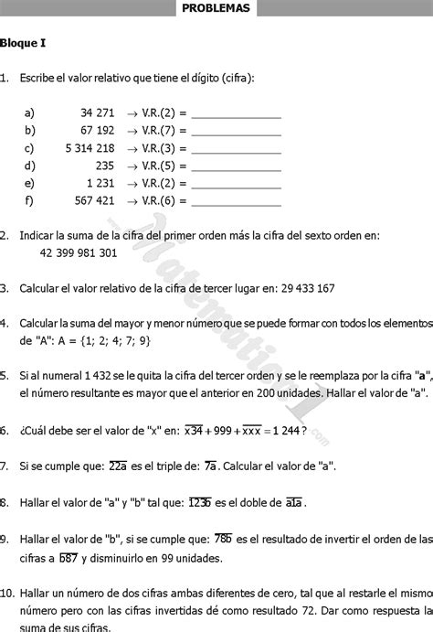 Sistemas De Numeracion Ejercicios Resueltos Pdf