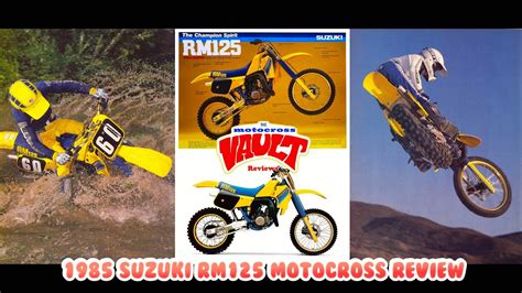 1985 Suzuki RM125 Classic Motocross Test Review - YouTube