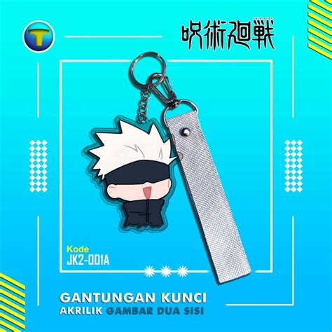 Jual Gantungan Kunci Anime Jujutsu Kaisen Gojo Satoru Keychain Ganci