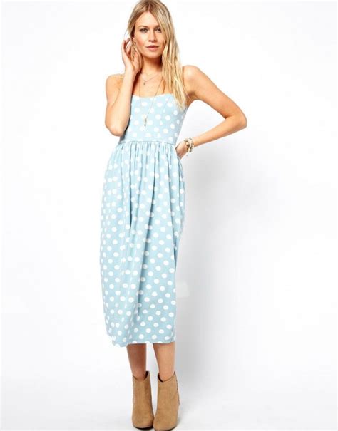 15 Sommerkleider Midi Polka Dot Summer Dresses Fashion Style