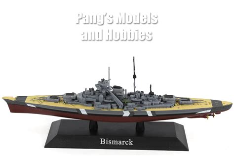 German Battleship Bismarck 1/1250 Scale Diecast Metal Model by DeAgost ...