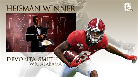 PHOTOS: DeVonta Smith wins 2020 Heisman Trophy