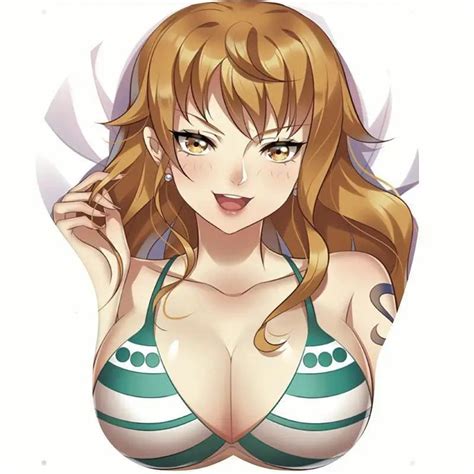 Mouse Pad Anime Oppai Silicone One Piece Nami Boa Hancock Zoro Luffy