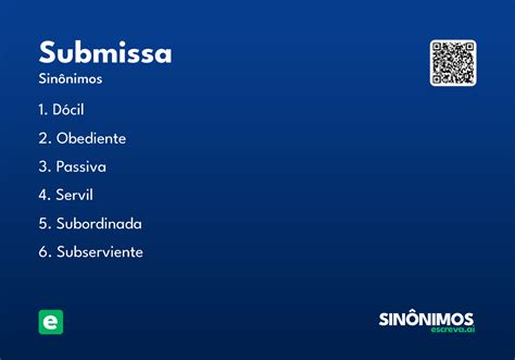 Submissa O Que Significa - Submissa - Significado e Sinônimo - escreva.ai