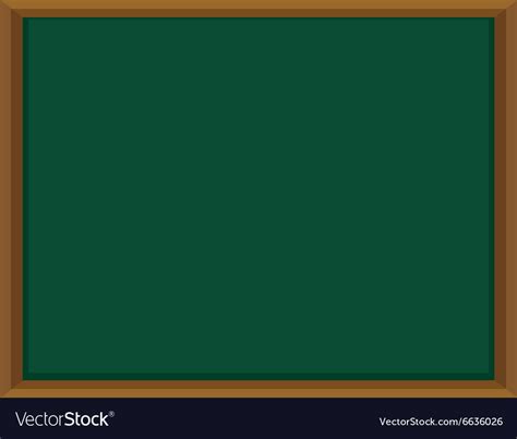 Green board with wooden frame Royalty Free Vector Image