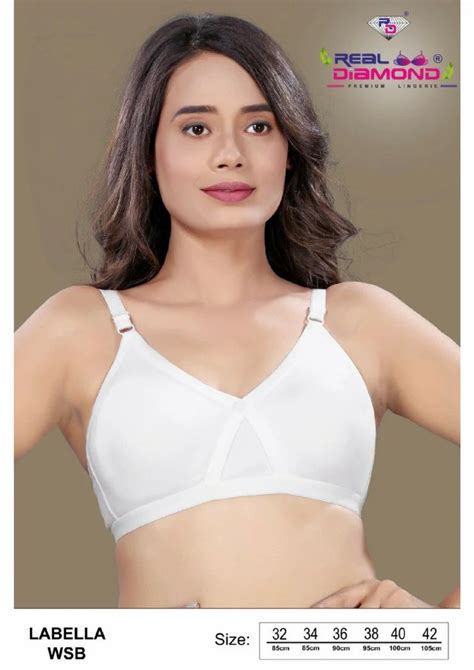 Non Padded Cotton Hosiery Labella Wsb Mold Cup Bra Plain At Rs 162 5