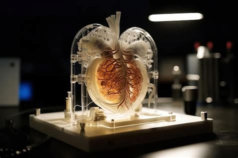 Premium Photo Medical Bio D Printer Prints Human Heart For