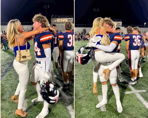 Who Is Amber Wright Meet 16 Yo Football Players Mom Who Went Viral For Hugging Son Post Game